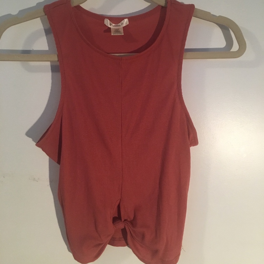 Pink knot top